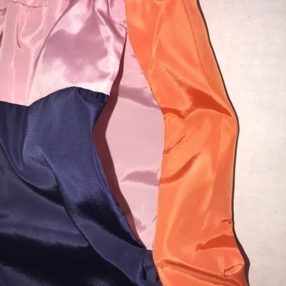 Color Block Off The Shoulder Skirt Set - Picture 12 of 12